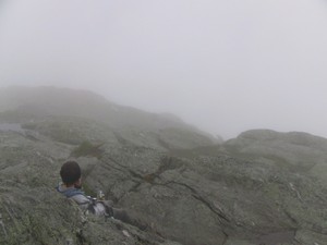 View from the misty top